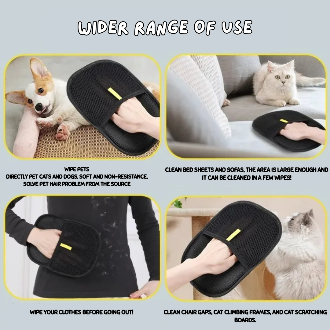Fur Swipe - Pet Hair Grooming Gloves