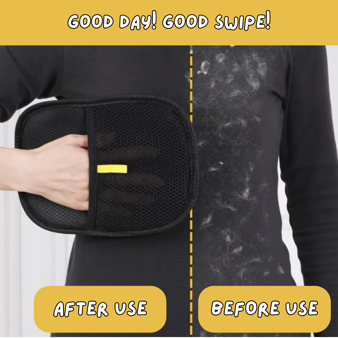 Fur Swipe - Pet Hair Grooming Gloves